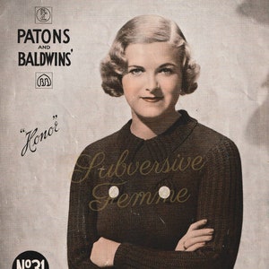 Entire 1930s Patons and Baldwins Specialty Knitting No.31, 10 designs c.1932 - Vintage Knitting Pattern booklet