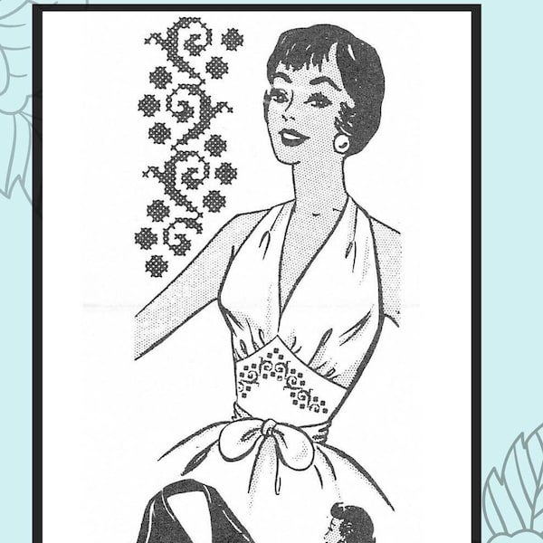 Multisized 1950s 1-Yard Rizzo Wrap Top, small, medium and large size - Vintage Sewing Pattern PDF