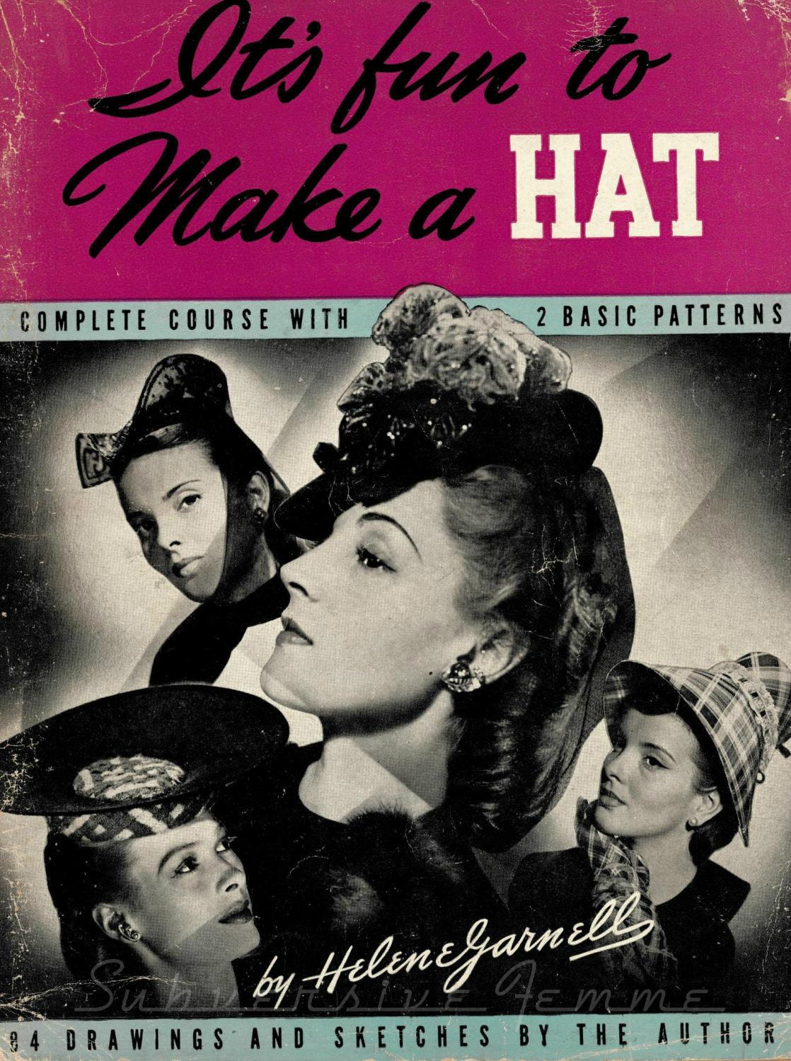 35 Vintage Hat Making Books Hat Making Millinery Hat Making Tools
