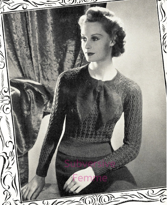 1930s sweater
