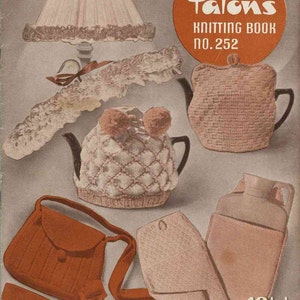 1940s Knitted Homewares and Novelties - dolls, toys, tea cosies, afghans and more - Vintage Knitting Pattern Booklet