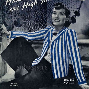 Handknits are High Fashion, 22 designs c.1939 Vintage Knitting Pattern booklet PDF image 1