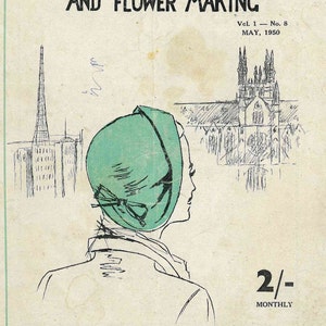 Millinery and Flower Making Booklet, circa 1950 - hat making vintage PDF