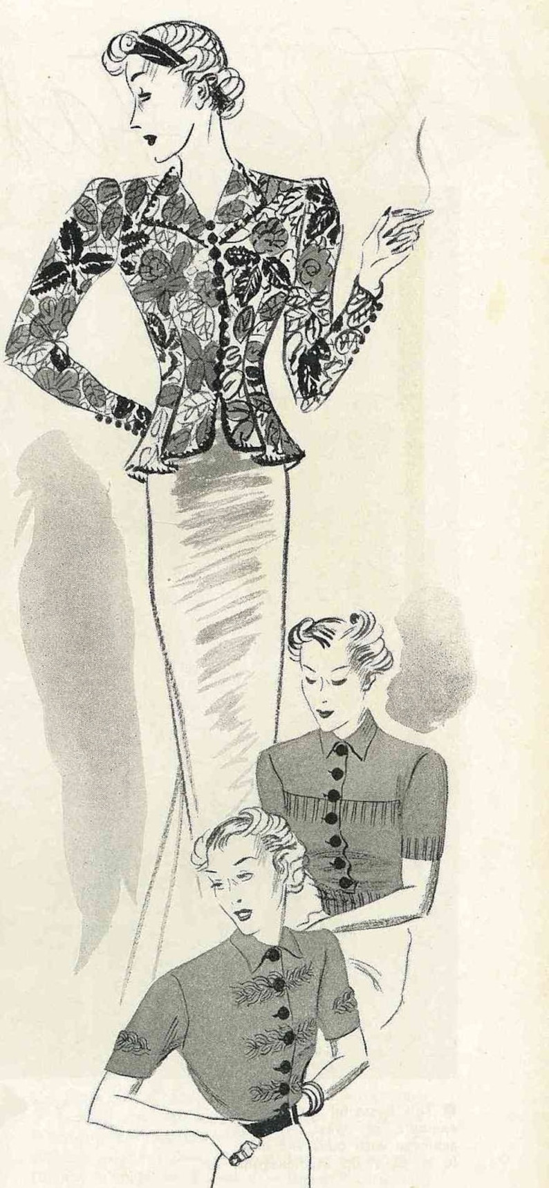 Stitchcraft Oct 1936, Art Deco handcrafts Vintage Knitting Pattern booklet PDF image 4