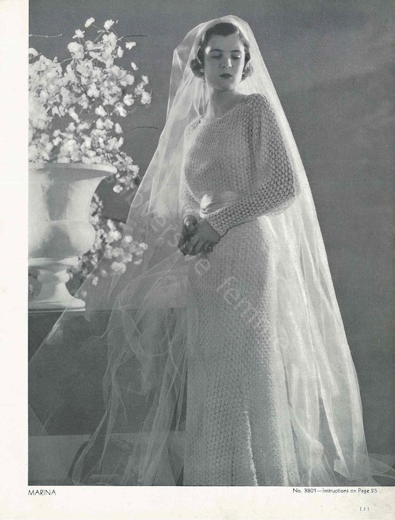 1930s wedding dress