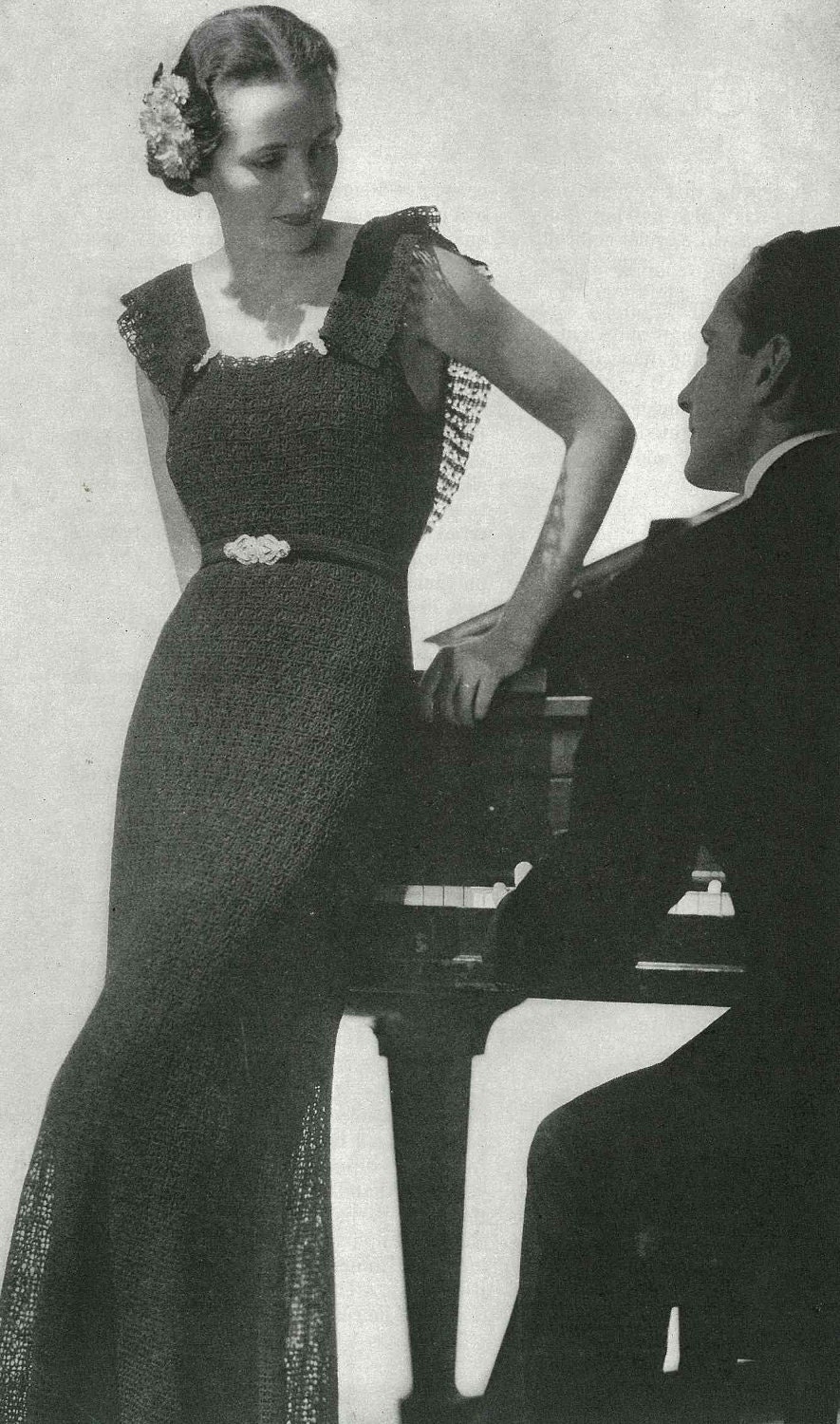 Evening Dress Knitting Pattern