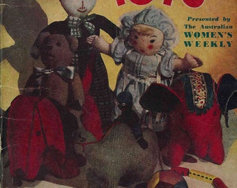 1940s Home-Made Toys, World War II era - Vintage Knitting Pattern Booklet (105)