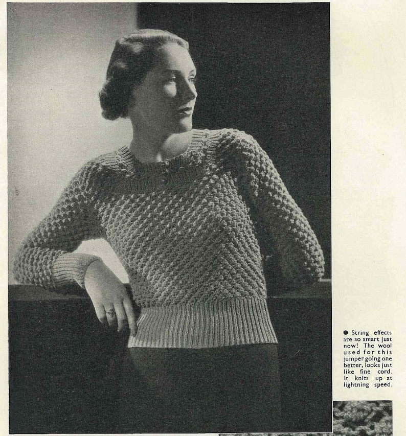 Stitchcraft Oct 1936, Art Deco handcrafts Vintage Knitting Pattern booklet PDF image 6