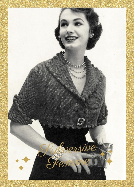 Sweet Bolero Jacket Vintage Knitting Pattern PDF535 Etsy Australia