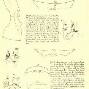 1940s Dunrich School of Patternmaking Sewing Pattern Drafting Booklet ...
