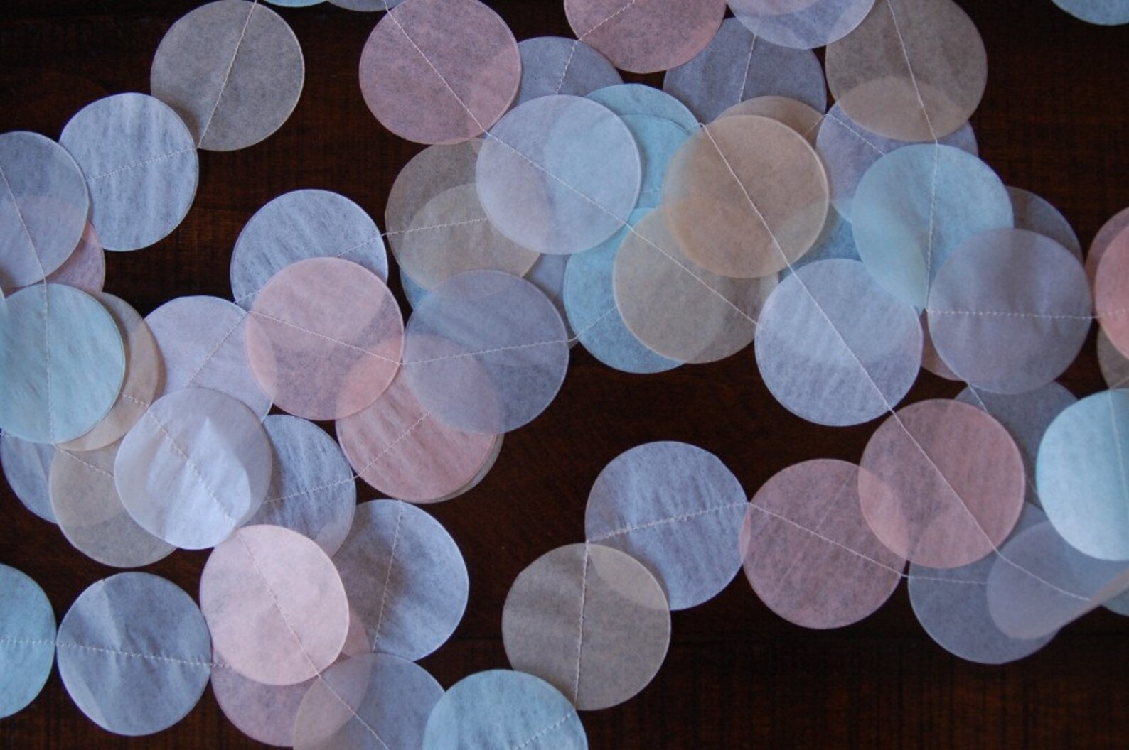 Tissue Paper Garland Wedding Backdrop Photo Backdrop Party Etsy