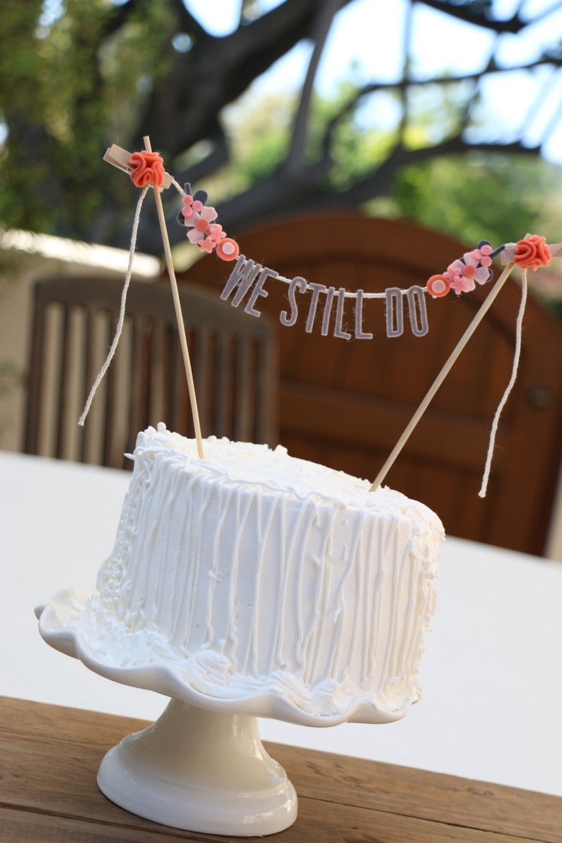  Wedding Cake Banner Wedding Cake Topper Wedding Cake Etsy