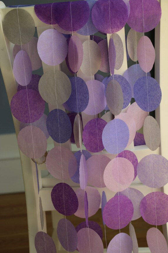 Tissue Paper Garland Party Garland Birthday Garland Wedding Etsy