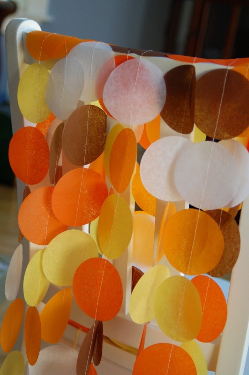 Tissue Paper Garland Party Garland Birthday Garland Etsy