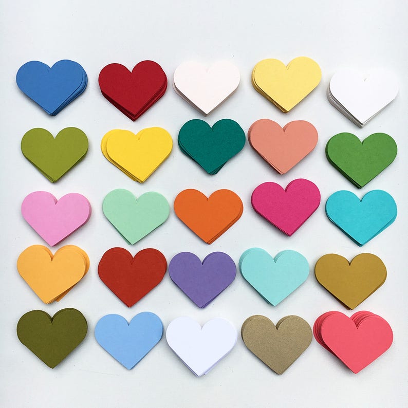 Valentines Day Decor 3D Garland Rainbow Hearts Heart Garland Wedding Garland Valentines Garland Valentines Day Hearts Paper Garland