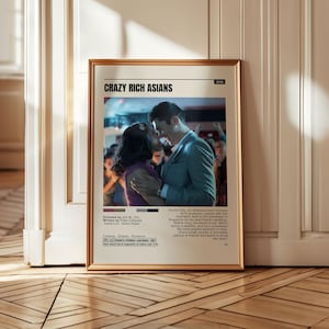Crazy Rich Asians Poster – Romantic Comedy Film Print, Singapore High Society Wall Art, Modern Love Story Decor, Asian Cinema Gift