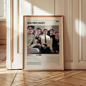 Dead Poets Society Poster – Carpe Diem Wall Art, Robin Williams Print, Classic Movie Quote Decor, Inspirational Teacher Film Gift