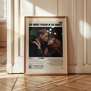 The Worst Person in the World Poster Print – Indie Romance Movie Wall Art, Norwegian Film Decor, Arthouse Aesthetic Shipped Poster