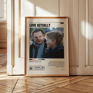 Love Actually Movie Poster - Romantic Comedy Film Art Print, Heartwarming Holiday Romance Wall Decor, Classic British Love Story Gift