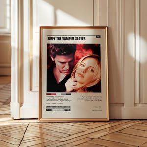 Buffy the Vampire Slayer Poster – Cult 90s TV Show Wall Art, Buffy Summers Print, Supernatural Teen Series Decor, Goth Fan Gift