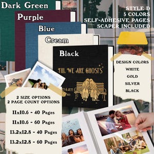 Till We Are Ghosts Personalized Wedding Album/Guestbook- 5 Styles, Anniversary Gift for Couple, Alternative Couple Scrapbook