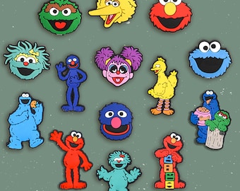 14PCS Colorful Monster Shoe Charms Set, Cute Puppet-Inspired Clog Accessories, Fun Cartoon Style Gift for Kids Teens Adults