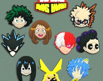 10 PCS Anime Style Hero Shoe Charms Set, Cartoon Character Footwear Accessories for Foam Clog Shoes, Teen Gift