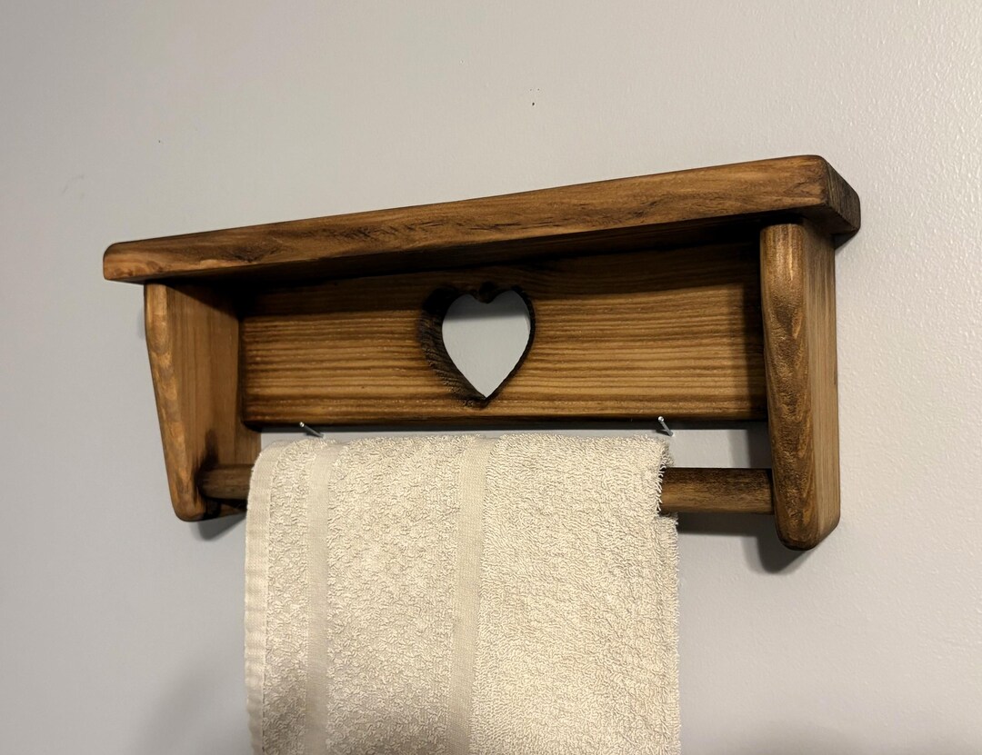 Wooden Towel Rack, Bathroom Towel Rack, Towel Rack, Towel Rack Wall ...
