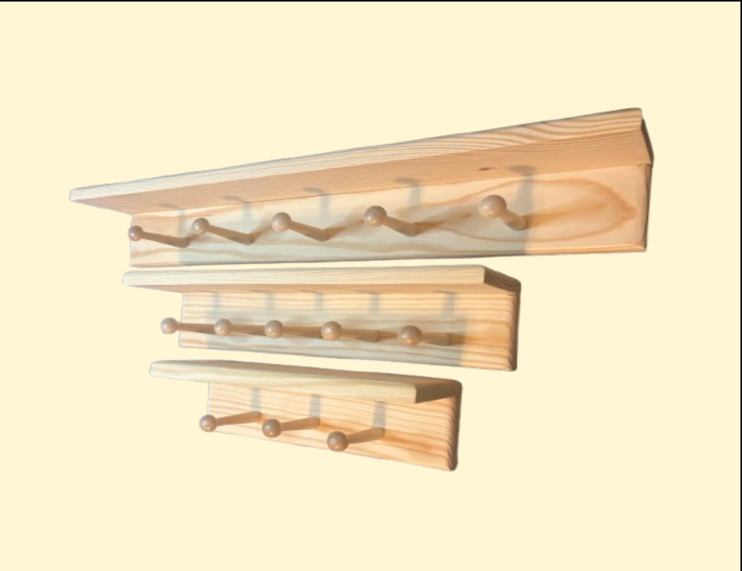 Shaker Wall Hat Rack Wall Mounted Wooden Hat Rack Shelf, Solid Pine, Shaker Pegs - Etsy