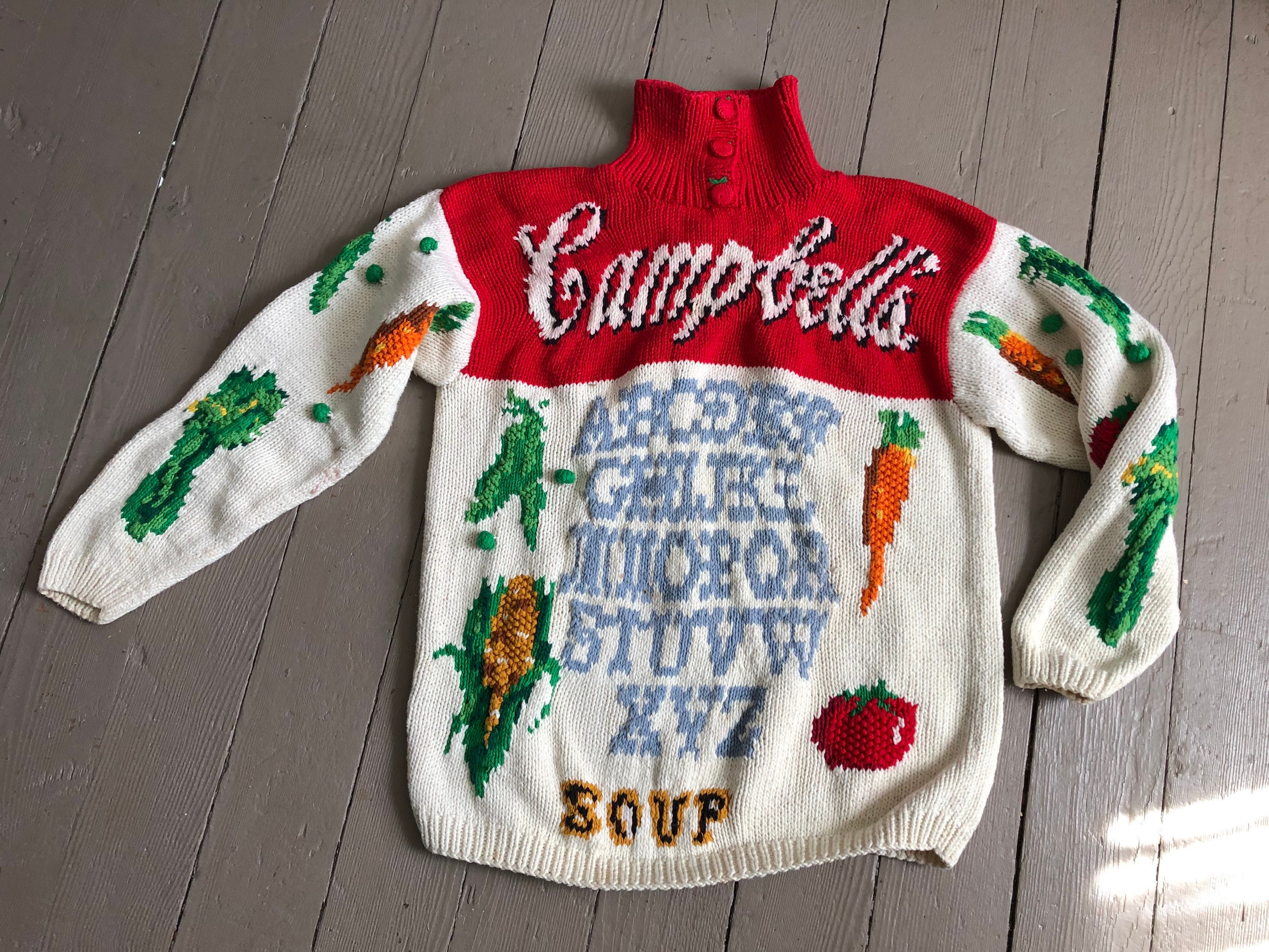 Campbell's Soup Sweater, Eagle's Eye Trademark Sweater, Vintage