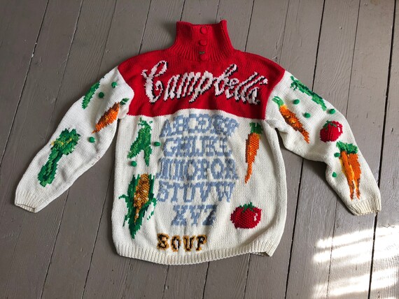 Campbell's Soup Sweater, Eagle's Eye Trademark Sweater, Vintage
