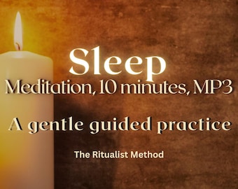 Guided Sleep Meditation, Calming Body Scan, 10 Minute Audio (MP3 Download)