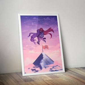 Celeste Poster | Gaming Poster | Gaming Artwork | Gaming Decor | Video Game Poster | Gaming Gift | Video Game Print | Wall Art