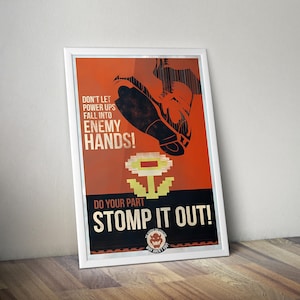 Mario Probe Poster | Gaming Poster | Gaming Kunstwerk | Gaming Dekor | Videospiel Poster | Gaming Geschenk | Videospiel Druck | Wandkunst