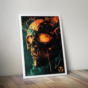 Duke Nukem Skull Poster | Gaming Poster | Gaming Artwork | Gaming Decor | Video Game Poster | Gaming Gift | Video Game Print | Wall Art