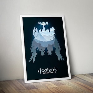 Horizon Zero Dawn Poster | Gaming Poster | Gaming Artwork | Gaming Decor | Video Game Poster | Gaming Gift | Video Game Print | Wall Art