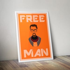 Half-Life Poster | Gaming Poster | Gaming Artwork | Gaming Decor | Video Game Poster | Gaming Gift | Video Game Print | Wall Art
