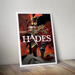Hades Game Poster | Gaming Poster | Gaming Artwork | Gaming Decor | Video Game Poster | Gaming Gift | Video Game Print | Wall Art