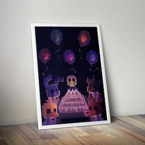 Five Nights at Freddy&#39;s Poster | Marionette Poster | Gaming Poster | Gaming Artwork | Gaming Decor | Video Game Poster | Video Game Print
