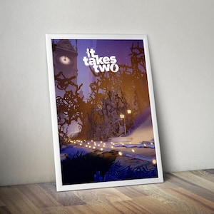 It Takes Two Poster | Gaming Poster | Gaming Artwork | Gaming Decor | Video Game Poster | Gaming Gift | Video Game Print | Wall Art