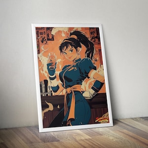 Street Fighter Chun Li Poster | Gaming Poster | Gaming Artwork | Gaming Decor | Video Game Poster | Gaming Gift | Video Game Print