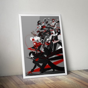 Persona 5 Game Poster | Gaming Poster | Gaming Artwork | Gaming Decor | Video Game Poster | Gaming Gift | Video Game Print | Wall Art