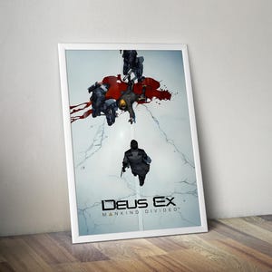 Deus Ex Mankind Divided Poster | Gaming Poster | Gaming Artwork | Gaming Decor | Video Game Poster | Gaming Gift | Video Game Print