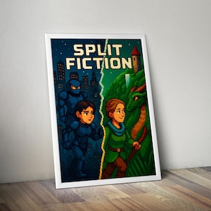 Split Fiction Poster | Gaming Poster | Gaming Artwork | Gaming Decor | Video Game Poster | Gaming Gift | Video Game Print | Wall Art