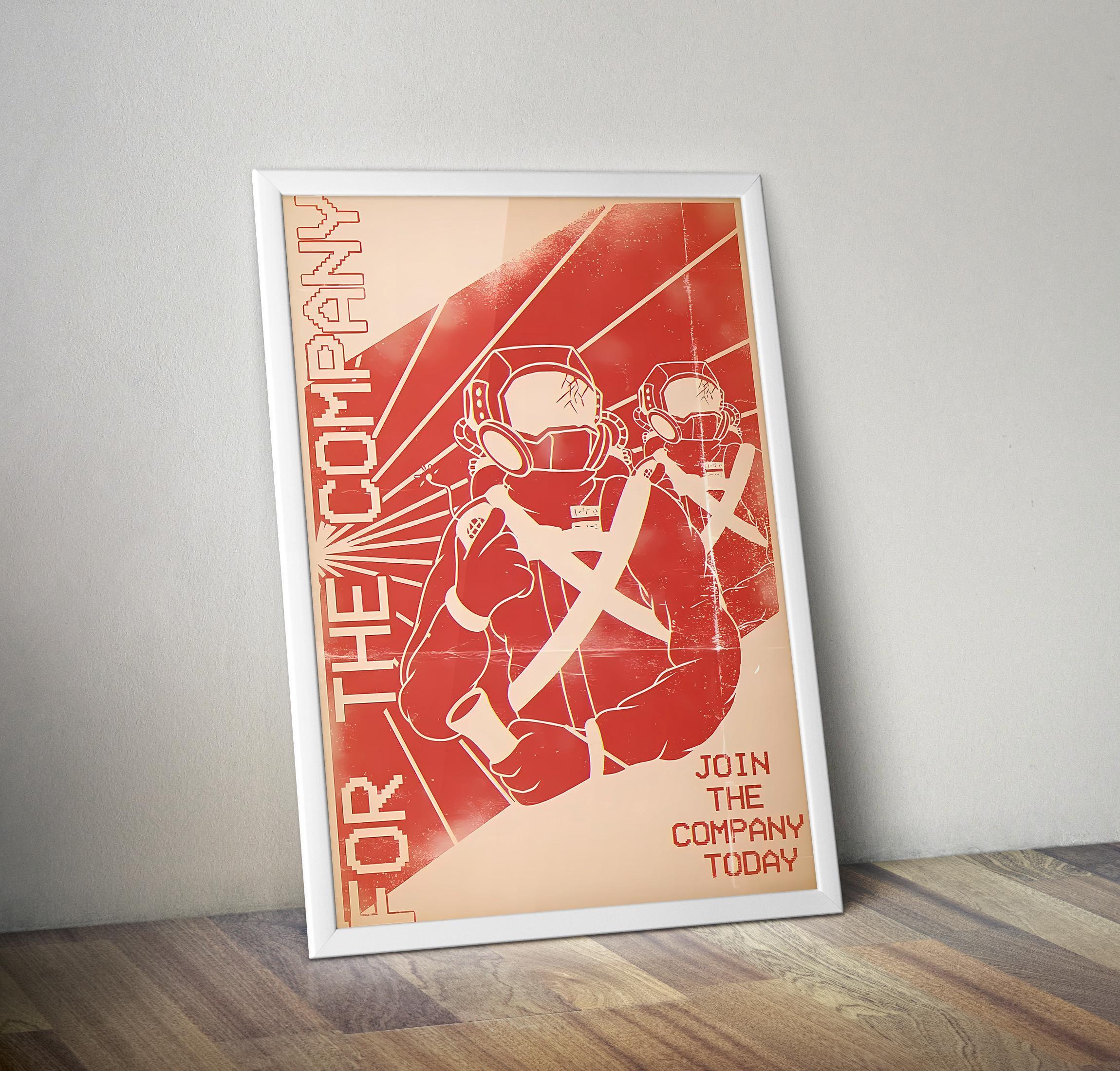 Lethal Company Poster | Gaming Poster | Gaming Artwork | Gaming Decor | Video Game Poster | Gaming Gift | Video Game Print | Wall Art