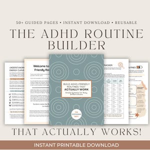 ADHD Routine Builder Workbook | Energy-Based Daily Routines (PDF Download)