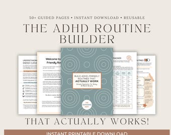 ADHD Routine Builder Workbook | Energy-Based Daily Routines (PDF Download)
