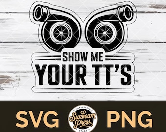 Show Me Your TT’s Twin Turbo Car Badge SVG PNG –  Hat Patch & T-Shirt Design, Laser Cut File for Cricut and Silhouette (Glowforge/xTool)