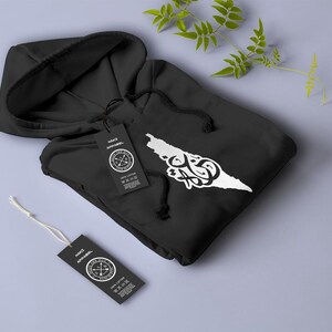 Palestine Map Hoodie – Arabic Calligraphy Sweatshirt | Free Palestine T-Shirt & Hoodie | Pro Palestine Unisex Gift | Middle Eastern Art
