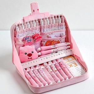 Pencil Case | Large Capacity Pen Bag | Canvas Pouch | Aesthetic Stationery Organizer | Student Gift | School Supplies